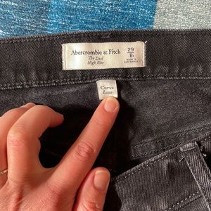 A&F The Dad high rise jean in Curve Love